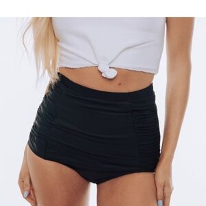 Coral REEF Sun Baked Bottoms XL High Rise Black